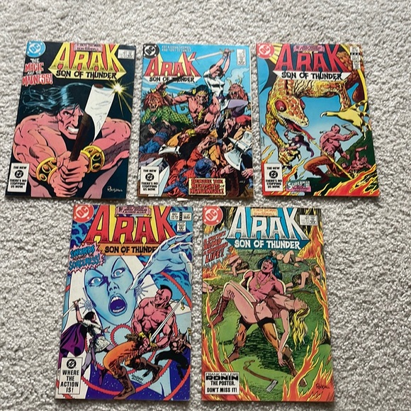 Lot of 5 Arak Son Of Thunder Comics DC - Picture 1 of 6
